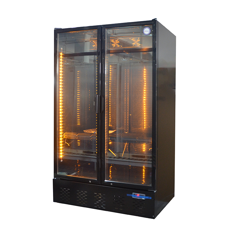 FDC-230XPF Fan Assisted Double Glass Door Refrigerator | Flomatic Industries